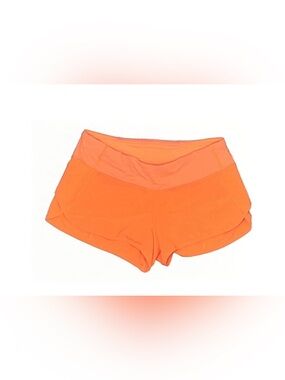 Orange lululemon athletic shorts size 4